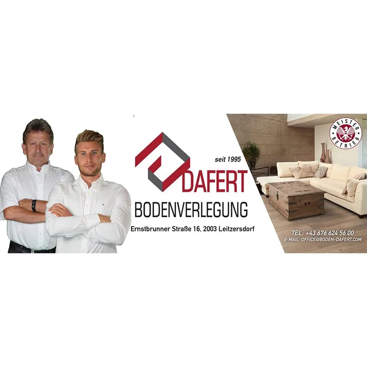 Marken- und Kontaktgrafik von Bodenverlegung Dafert